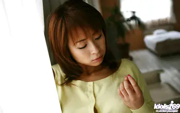 Karen Ichinose – Thick Japanese Brunette in Panties Reveals Her Natural Tits and Big Ass